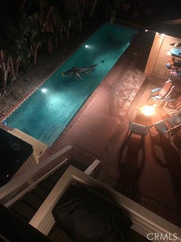 Pool at night