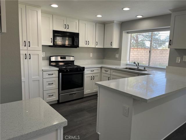 Another view of kitchen, all bright and and ready for the holiday meals!