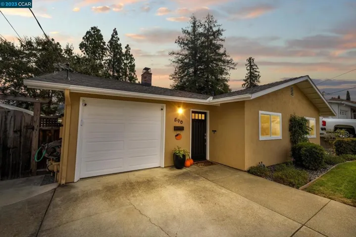 Twilight front of house