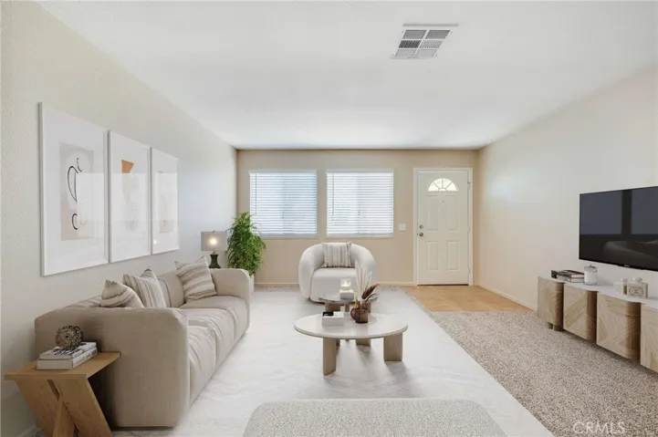 Digitally Staged Living Room