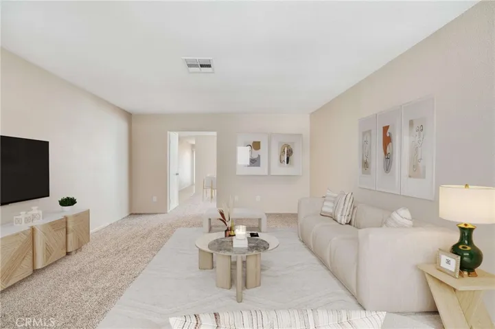 Digitally Staged Living Room