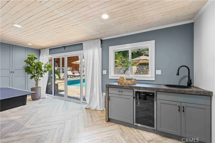 Custom hand made wet bar
