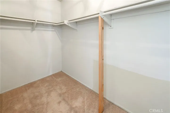 Walk in closet in the Primary suite