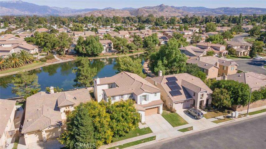 Aerial view of the property and surrounding.