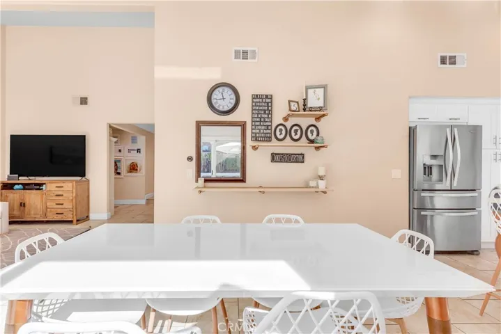Open Concept eating area