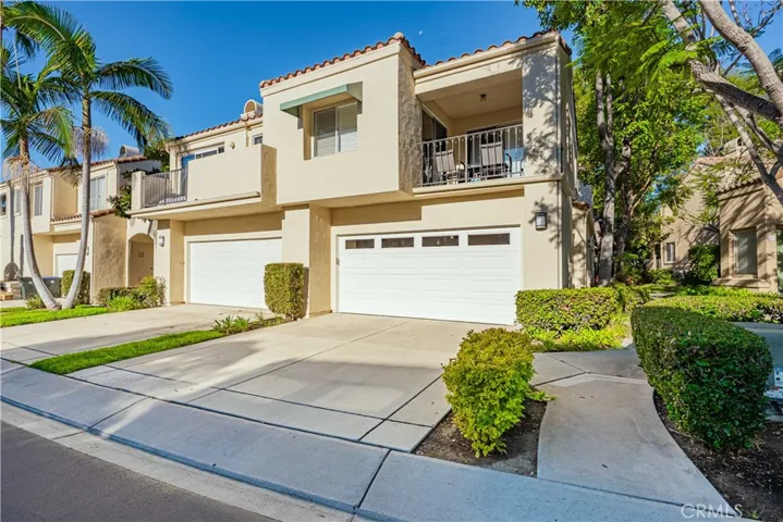 End unit with a two car garage with direct access.