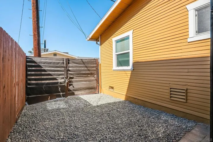 View of second off-street parking space, which could be converted to a firepit area or something else.