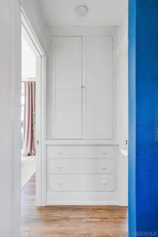 Original built-in located in hallway between the bedrooms