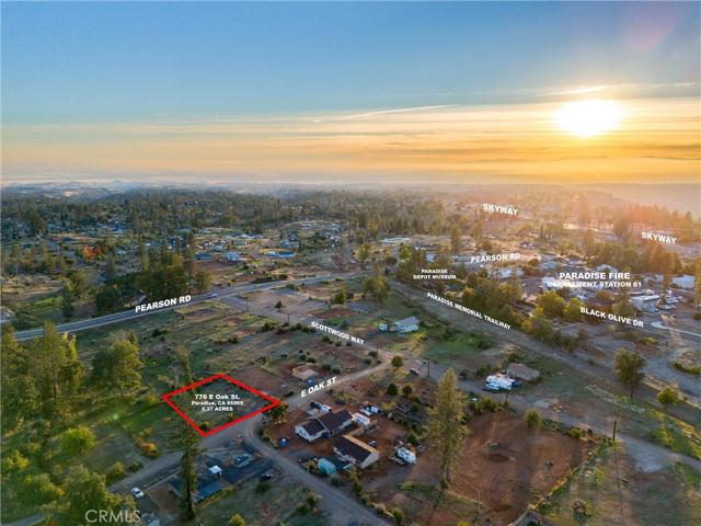 View of the property looking West