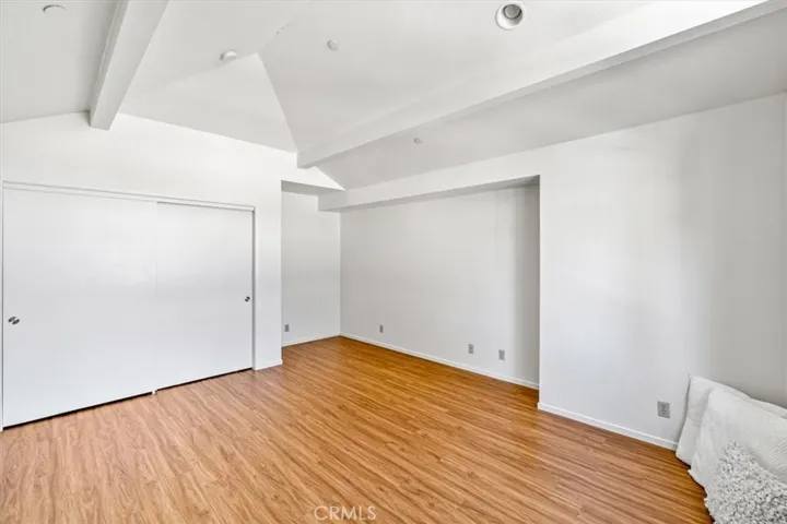 Bedroom with large closet