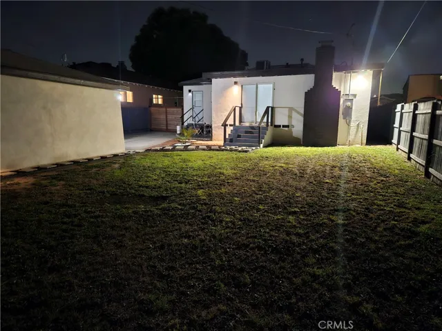 Rear Exterior Night