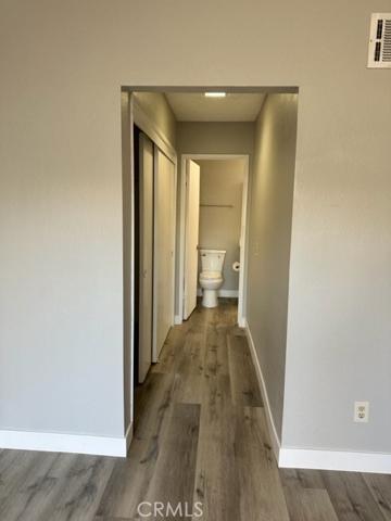 Hallway with big closet