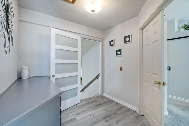 This is the door at the top of the stairs......