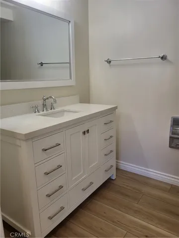 Hallway Bathroom with New Cabinet