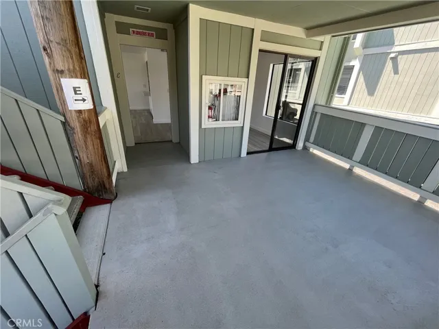 Covered Entry to Unit E