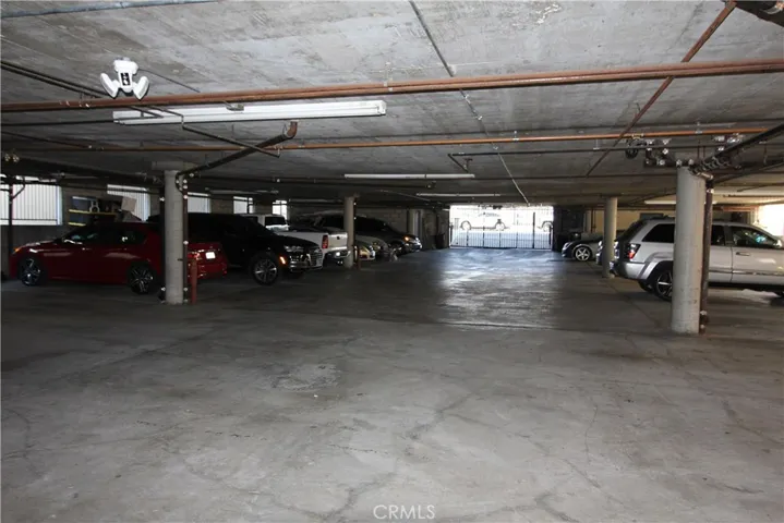 Garage has 17 parking spaces