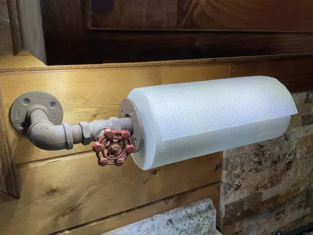 Turn the red knob and the under-counter light comes on.  So fun!