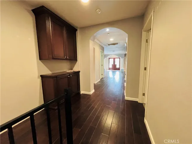 Hallway view from garage door