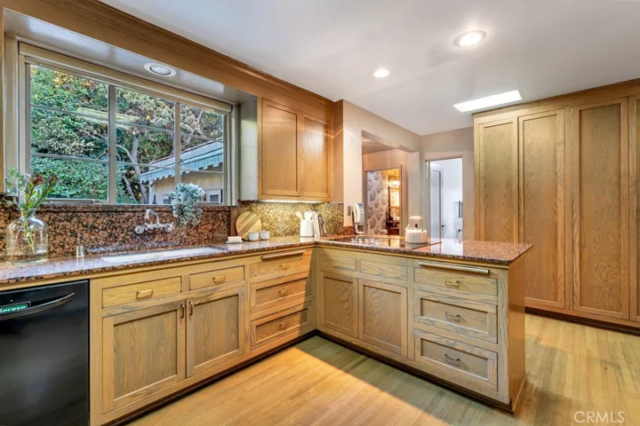 Kitchen from fridge corner.
