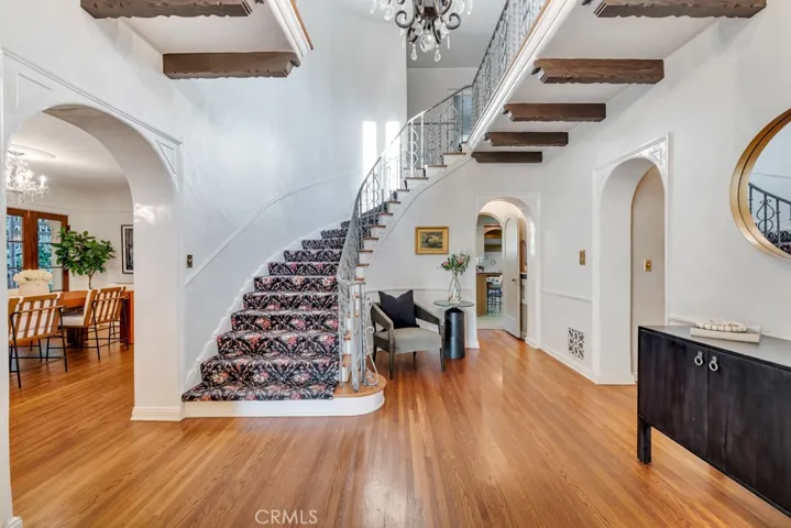 Formal entry and grand staircase.