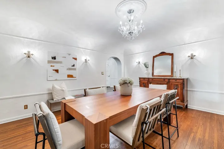 Formal dining room from back corner.