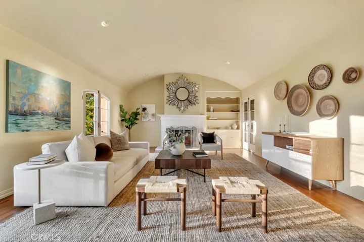 Sunken living room. Left off of entry.
