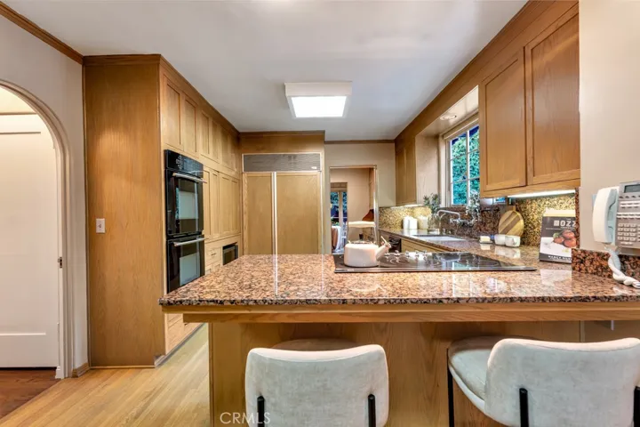 Kitchen from breakfast bar.