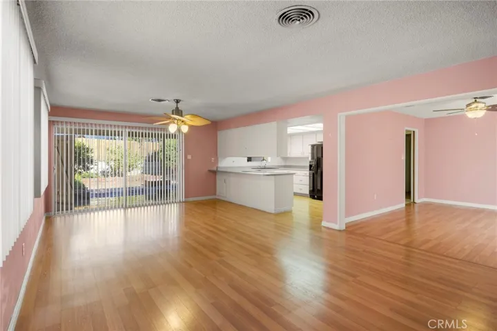 Laminate floor throughout the home