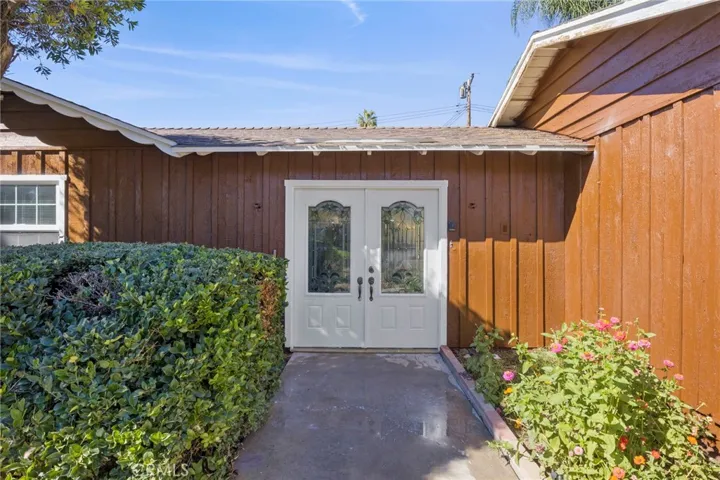 The double doors are access to the property they are not the front door
