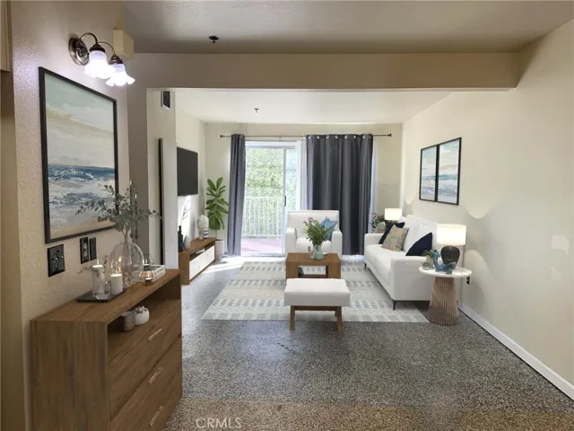 Virtually staged pic of the living room.