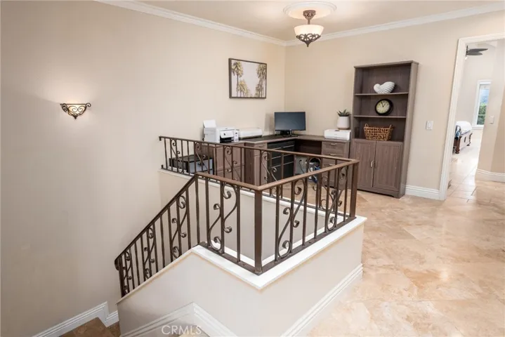 Custom iron railings on stairs