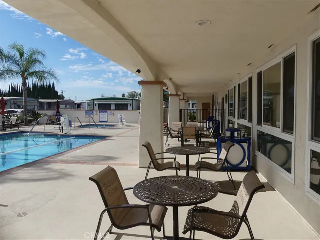 Community Pool Sitting Area