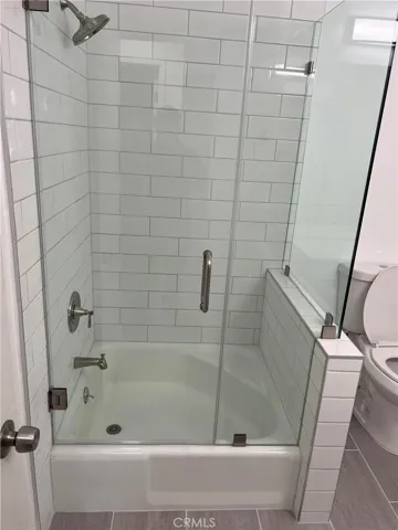 Unit #1 Bathroom hallway