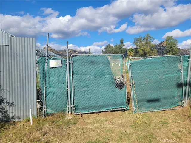 Locked gate