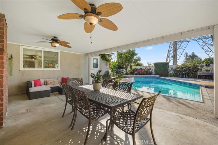 Vinyl covered patio