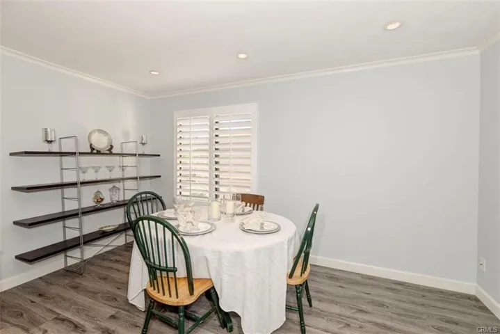 Dining Room Area with recessed lighting.