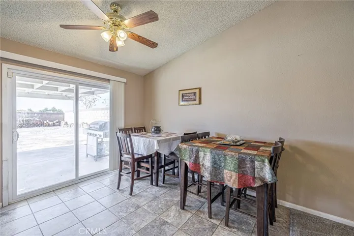 Sliding Door and Dining Area