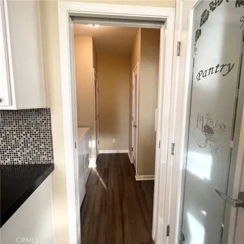Entering laundry room from kitchen