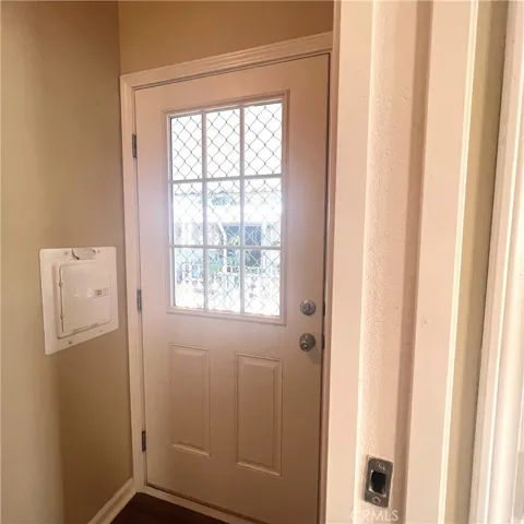 Back door from laundry room