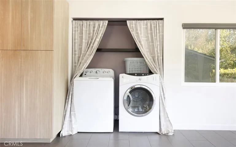 Laundry area in family room.