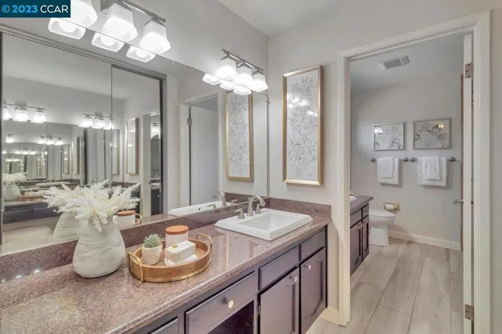 Primary bath has 3 closets