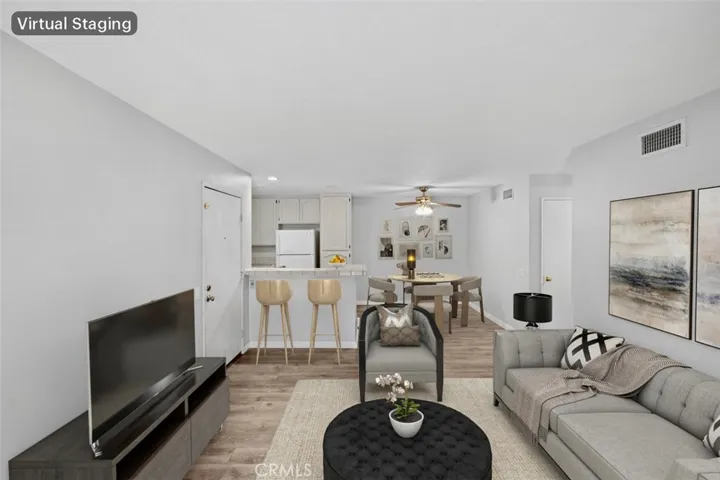 Virtual Staging - living room alternate angle
