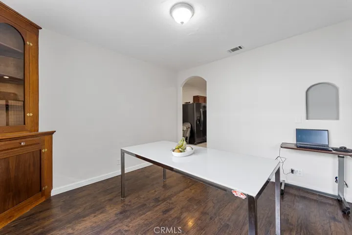 Dining room with original corner built in