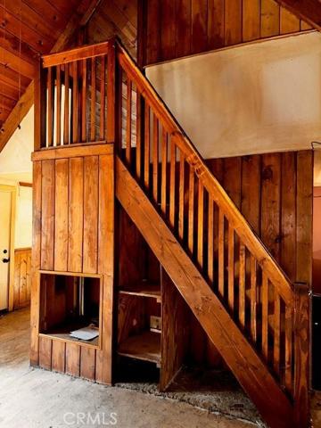 main level looking up to loft