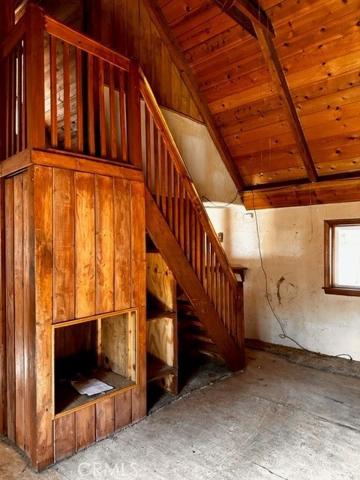 main level looking up to loft