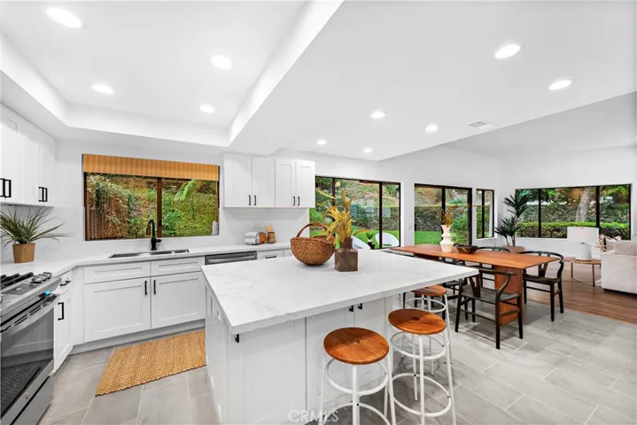 Newly Renovated Kitchen that opens to the Living Room