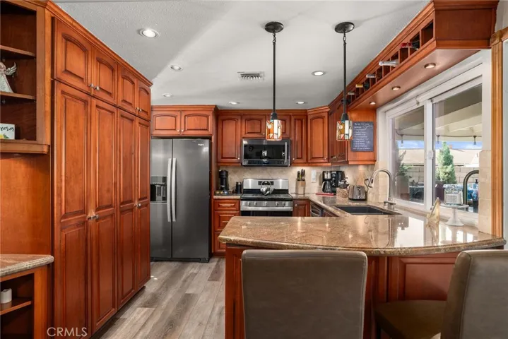 Kitchen with beautiful cabinetry.