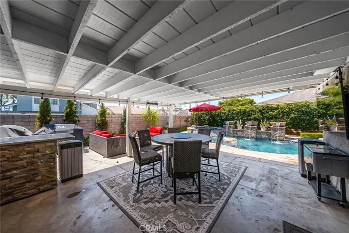 Covered patio.