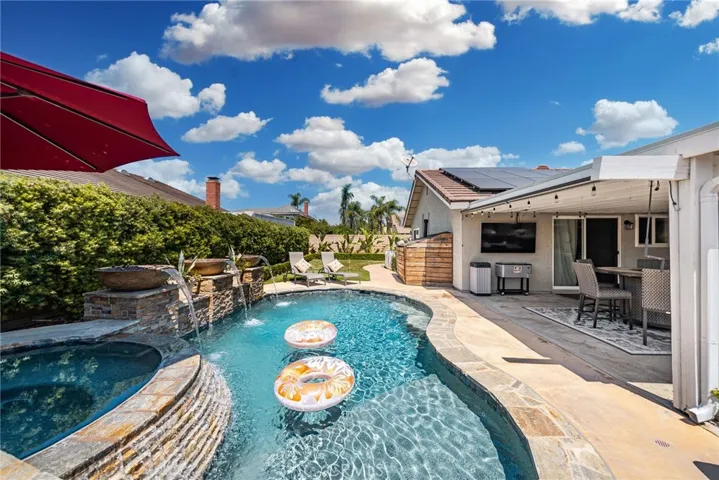Beautiful pool and spa area.