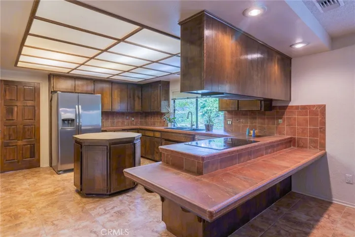 Kitchen view from family room area.